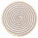 Juego de 6 manteles individuales redondos de paja trenzada Ø38cm Spiral Stone Rebajas