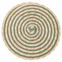 Juego de 6 manteles individuales redondos de paja trenzada Ø38cm Spiral Stone Catálogo