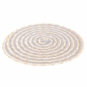 Juego de 6 manteles individuales redondos de paja trenzada Ø38cm Spiral Stone Modelo