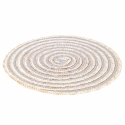Juego de 6 manteles individuales redondos de paja trenzada Ø38cm Spiral Stone Características