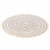 Juego de 6 manteles individuales redondos de paja trenzada Ø38cm Spiral Stone Características