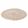 Juego de 6 manteles individuales redondos de paja trenzada Ø38cm Spiral Stone Medidas