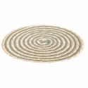 Juego de 6 manteles individuales redondos de paja trenzada Ø38cm Spiral Stone Precio