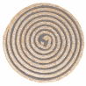 Set de 4 manteles individuales redondos de paja trenzada Ø38cm Spiral Venta