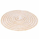 Set de 4 manteles individuales redondos de paja trenzada Ø38cm Spiral Modelo