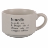 Juego de 6 tazas de café de porcelana 90 ml con soporte Victionary Week Venta