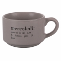 Juego de 6 tazas de café de porcelana 90 ml con soporte Victionary Week Rebajas