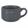 Juego de 6 tazas de café de porcelana 90 ml con soporte Victionary Week Descueto