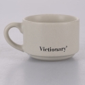 Juego de 6 tazas de café de porcelana 90 ml con soporte Victionary Week Stock
