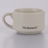 Juego de 6 tazas de café de porcelana 90 ml con soporte Victionary Week Stock