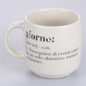 Set de 3 tazas mug apilables de gres 350ml con inscripciones Victionary L Descueto