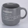 Set de 3 tazas mug apilables de gres 350ml con inscripciones Victionary L Elección