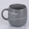 Set de 3 tazas mug apilables de gres 350ml con inscripciones Victionary L Modelo