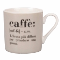 Set de 6 tazas de café de porcelana con inscripciones 90ml Victionary Caffè Rebajas