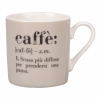 Set de 6 tazas de café de porcelana con inscripciones 90ml Victionary Caffè Rebajas