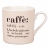 Set de 6 tazas de café de porcelana con inscripciones 90ml Victionary Caffè Descueto