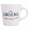 Juego de 4 tazas de café de porcelana con platillo 90 ml con inscripciones Le Travisate Elección