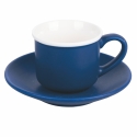 Juego de 6 tazas de café de porcelana 90 ml con platillo Shade of Ocean Oferta