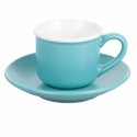 Juego de 6 tazas de café de porcelana 90 ml con platillo Shade of Ocean Catálogo