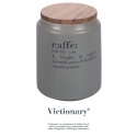 Bote de café gris con tapa de bambú 0,8L Victionary E Oferta