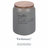 Bote de café gris con tapa de bambú 0,8L Victionary E Oferta