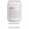 Tarro de gres blanco para ajo con tapa 1,6L Victionary D Venta