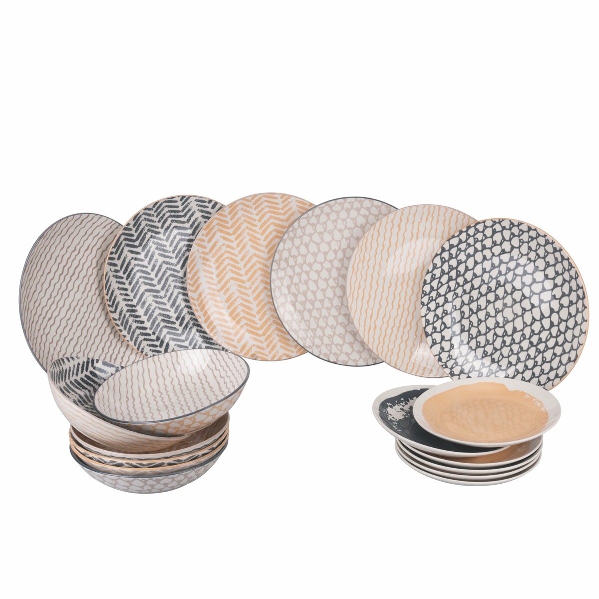 Juego de vajilla de porcelana 18 piezas para 6 personas Soho Promoción Juego de vajilla de porcelana 18 piezas para 6 personas Soho Promoción