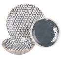 Juego de vajilla de porcelana 18 piezas para 6 personas Soho Stock