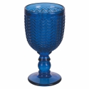 Set de 6 copas de vidrio con superficie texturizada 280ml Geometrie Ocean Catálogo