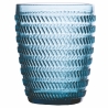 Juego de 6 vasos de agua 350ml con superficie texturizada Geometrie Coste
