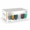 Juego de 6 vasos de agua 350ml con superficie texturizada Geometrie 