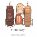 Juego de condimentos 5 piezas con aceitera de gres Victionary A Venta