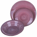 Juego de platos de gres pintados a mano 18 piezas para 6 personas Baita Descueto