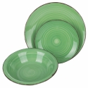 Juego de platos de gres pintados a mano 18 piezas para 6 personas Baita Stock