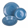 Juego de vajilla 18 piezas en gres pintado a mano para 6 personas Baita Acqua Ocean Stock