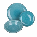Juego de vajilla 18 piezas en gres pintado a mano para 6 personas Baita Acqua Ocean Elección