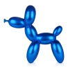 Escultura perro globo azul estatua de resina efecto metal Mira XL Oferta