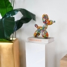 Escultura moderna perro globo pop art en resina MiniMira-PA Promoción