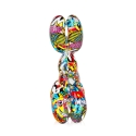 Escultura moderna perro globo pop art en resina MiniMira-PA Descueto