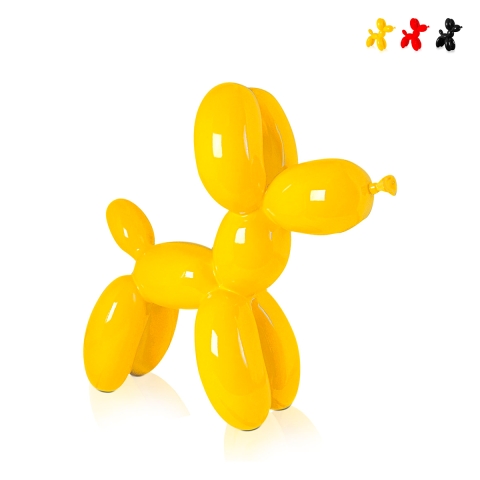 Escultura perro globo en resina lacada estatua moderna Mira-L Promoción