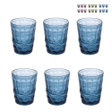 Set de 6 vasos de agua 280ml con decoración en relieve Nobilis 2 Descueto