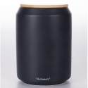 Tarro de galletas negro con tapa de bambú 1,6L Victionary G Oferta