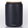 Tarro de galletas negro con tapa de bambú 1,6L Victionary G Oferta