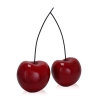 Escultura pareja de cerezas en resina lacada roja pop art Opla Venta