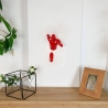Escultura de resina para pared corredor con acabado lacado rojo Doro-L Venta