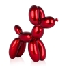 Escultura perro globo estatua de resina efecto metal Mira-M 