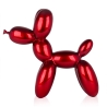 Escultura perro globo estatua de resina efecto metal Mira-M 