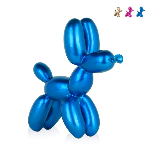 Escultura perro globo estatua de resina lacada diseño MiniMira-M Promoción