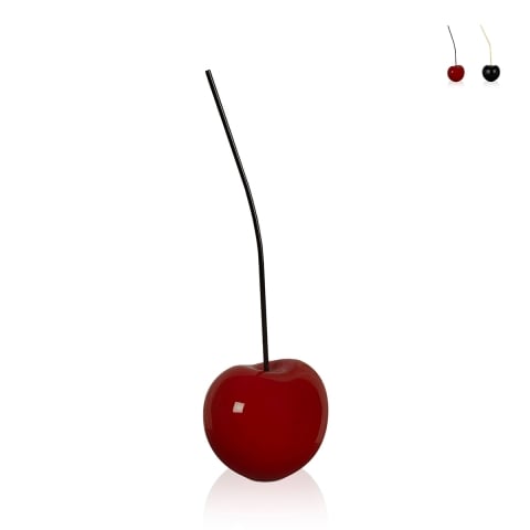 Escultura de cereza en resina lacada estatua estilo pop art MiniKora-L Promoción