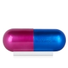 Escultura moderna de resina efecto metal color azul y fucsia Sira-BV Rebajas